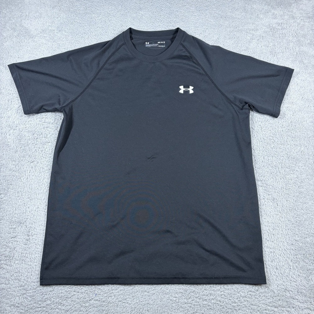 Under Armour Shirt Mens M Black Performance Loose Fit Heatgear Layering